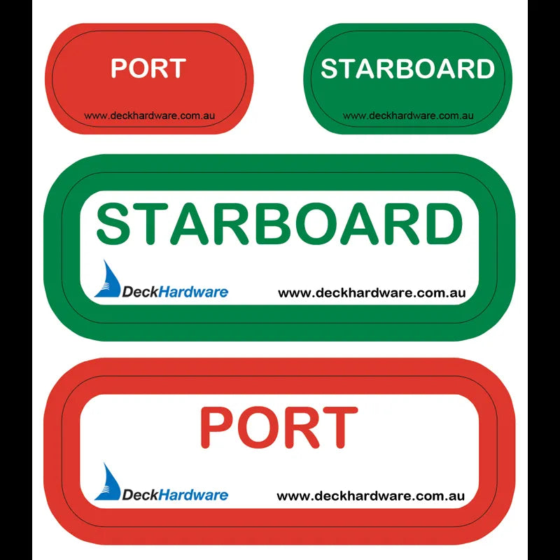 Port Starboard Stickers