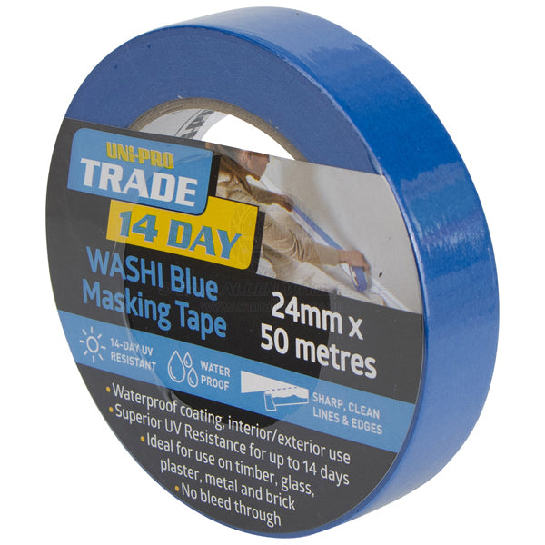Masking tape 14 day 24mm x 50m - pack of 36