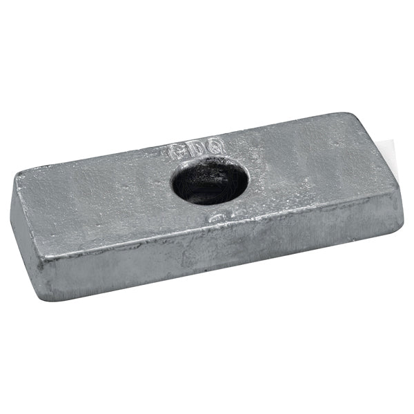 Anode zinc block rectangular bolt-on 155 x 80 x 25mm