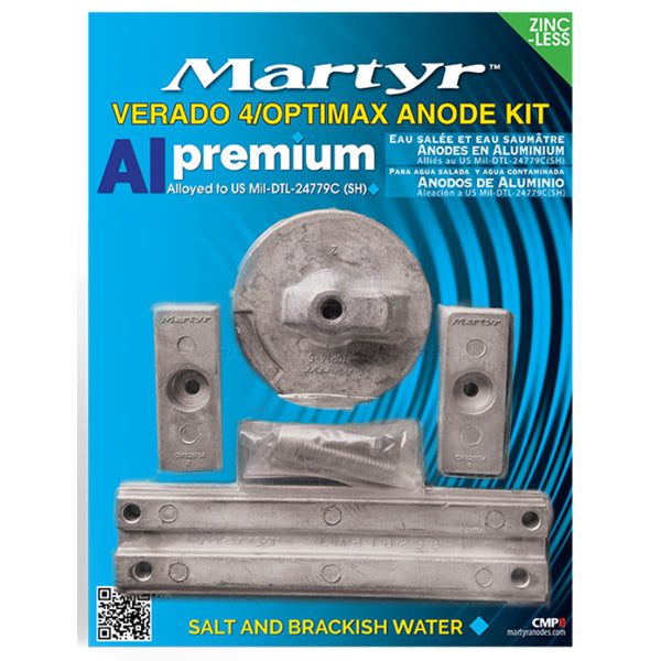 Anode kit alloy outboard Mercury Verado 4 cylinder