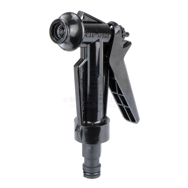 Hose nozzle Trudesign Powerspray blk 3/4 BSPM x snap-on hose fitting