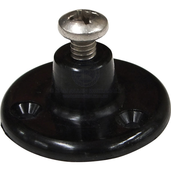 Canopy side mount nylon round with 1/4 UNC SS MT black | Sam Allen