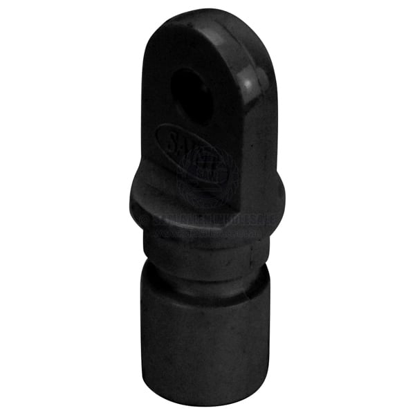 Canopy tube end nylon suit 20mm x 1.6mm tube black - pack of 10 | Sam Allen