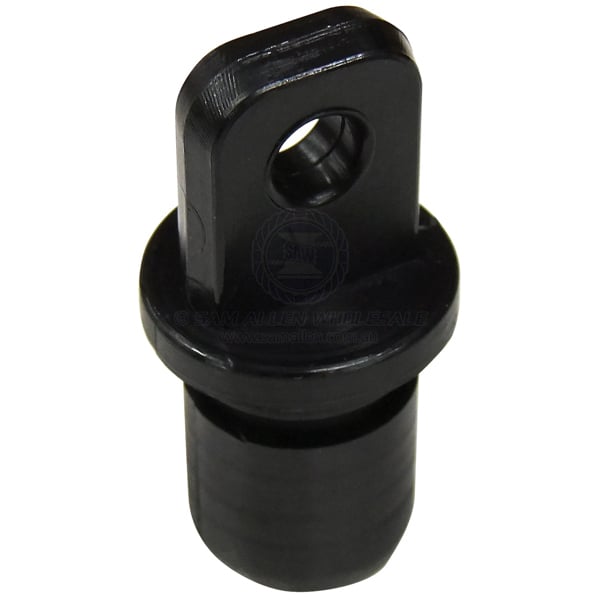 Canopy tube end nylon suit 25mm x 3.0mm tube black | Sam Allen