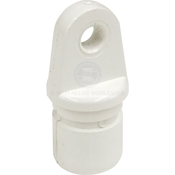 Canopy tube end nylon suit 25mm x 1.6mm tube white - pack of 10 | Sam Allen