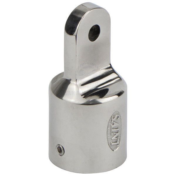 Canopy tube end 316G SS external suit 1-1/4 OD tube with 5/16 hole