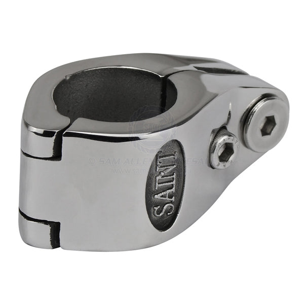Canopy tube clamp 316G SS hinged suit 1 OD tube with 1/4 UNC MT