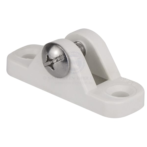 Canopy deck mount nylon low profile with 1/4 UNC SS MT white | Sam Allen