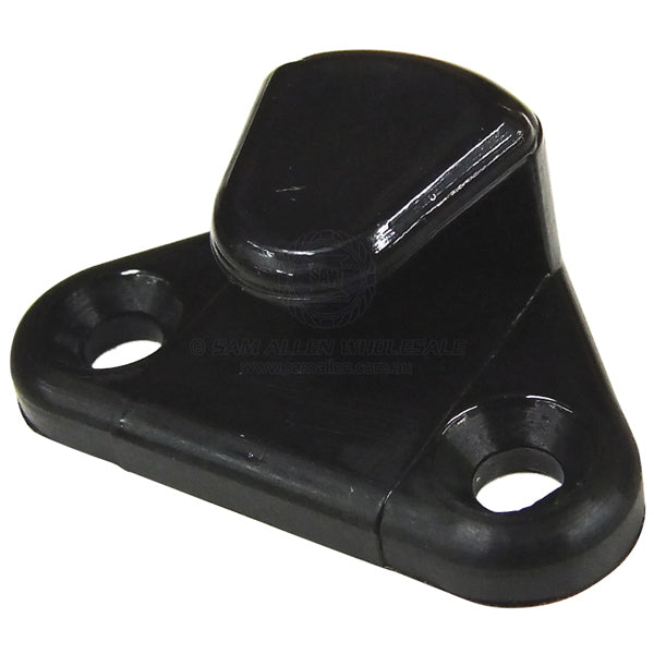 Hook black nylon fixed mount 40 x 25mm base 8mm wide opening | Sam Allen