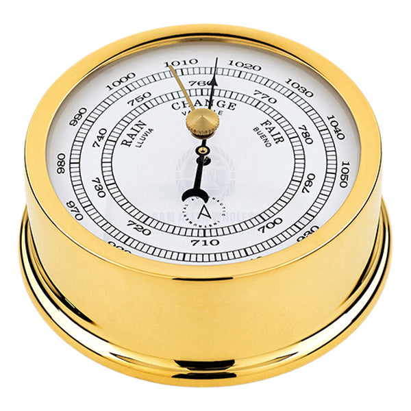 Barometer Autonautic Atlantic 95mm easy fix base gold brass