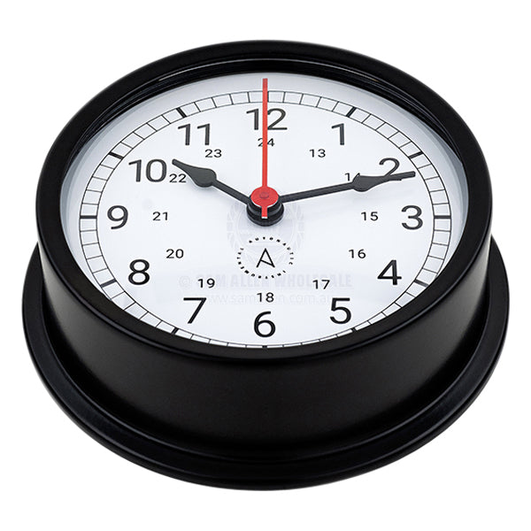 Clock Autonautic Pacific 120mm easy fix base black aluminium