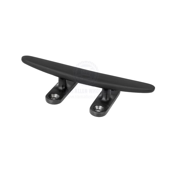 Cleat mooring 316G SS black pvd 4 hole mount 150mm | Sam Allen