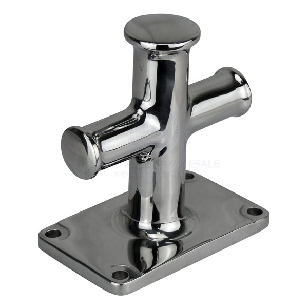 Bollard cross solid straight 316G cast SS 140 x 85 x 150mm | Sam Allen