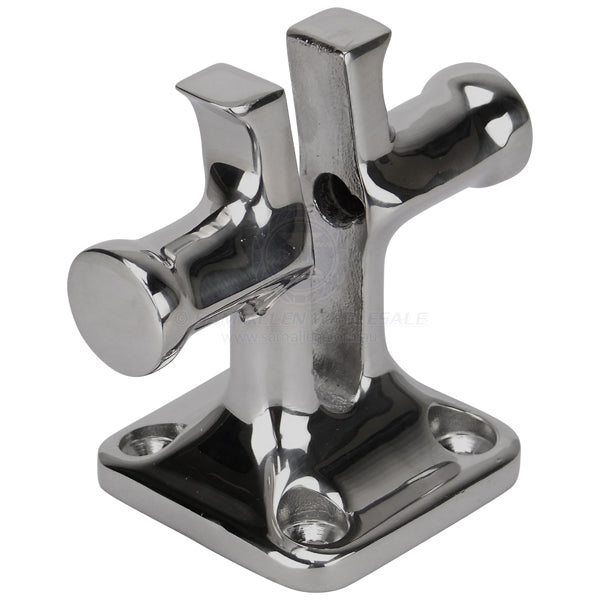 Bollard cross split 316G cast SS no pin 90mm high