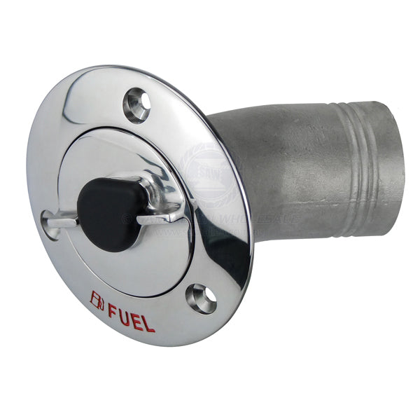 Deck filler G316 SS lockable 30° suit 1-1/2 marked fuel - pack of 12