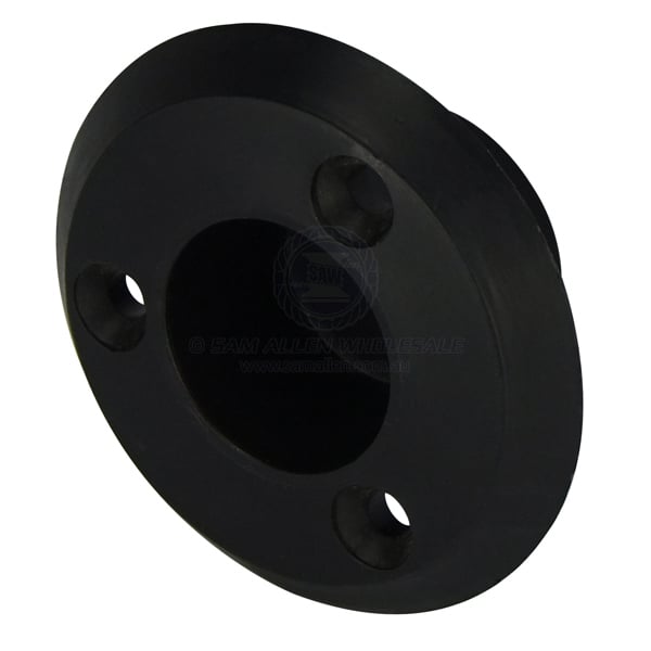 Seat leg socket black nylon flush mount suit 25mm OD - pack of 10 | Sam Allen