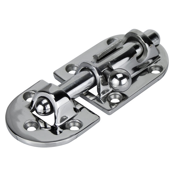 Barrel bolt 316G cast SS oval anti-rattle 75 x 31mm