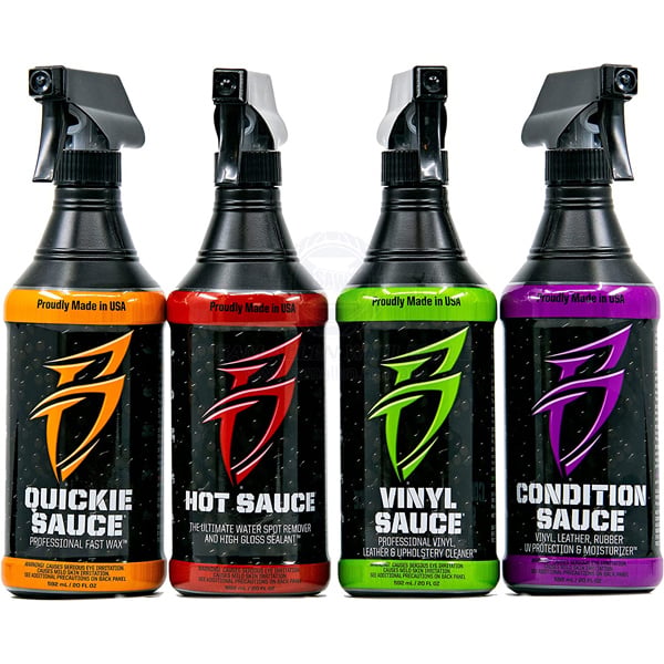 Bling Sauce Kit - set of 4 592ml Hot, Vinyl, Cond, Quick - pack of 4 | Sam Allen