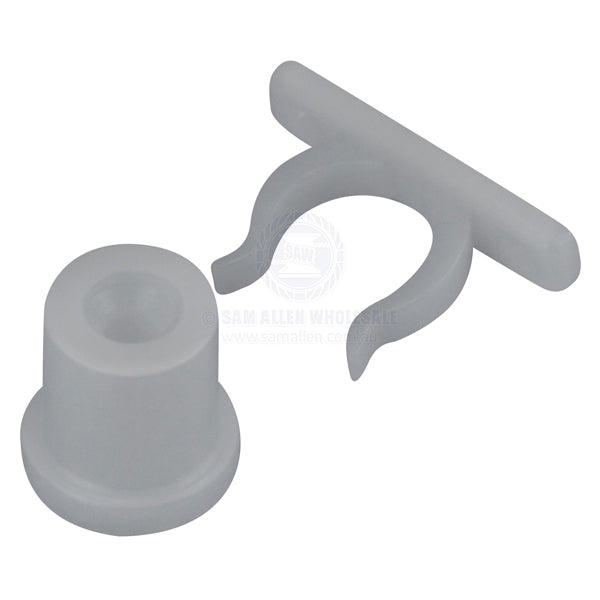 Cupboard catch nylon white - pack of 100