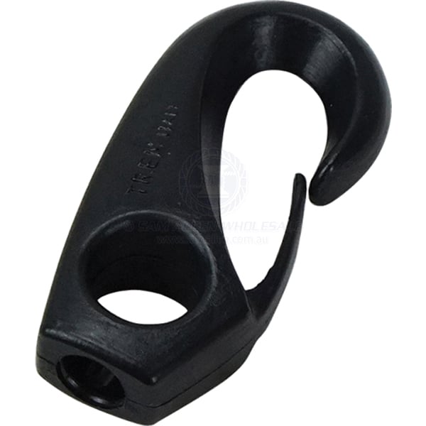 Hook nylon shock cord suit 6-8mm black | Sam Allen