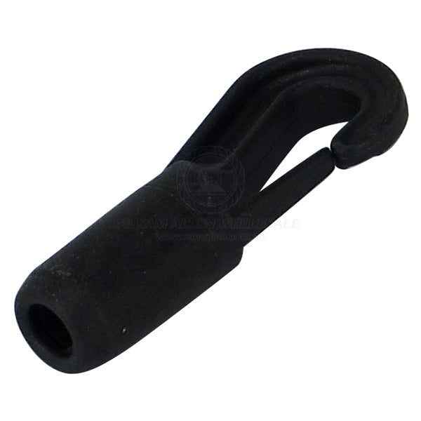 Hook shock cord black nylon 2 part suit 3-5mm diam - pack of 20