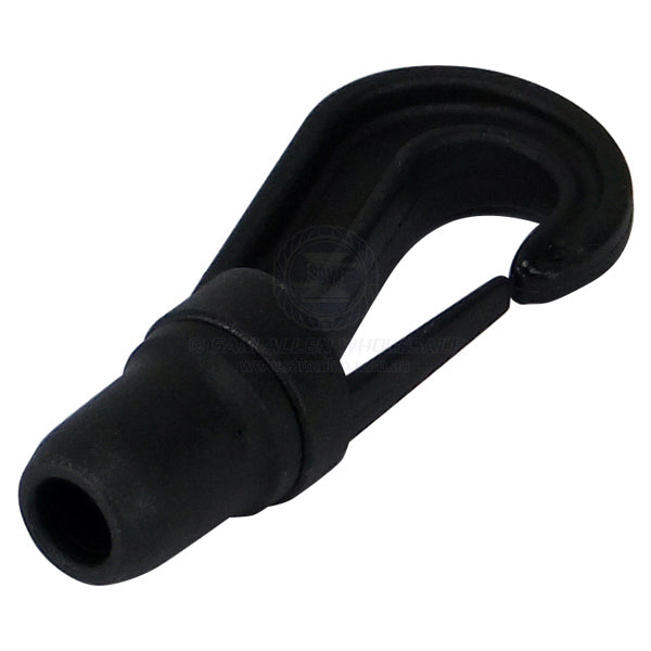 Hook shock cord black nylon 2 part suit 4-6mm diam