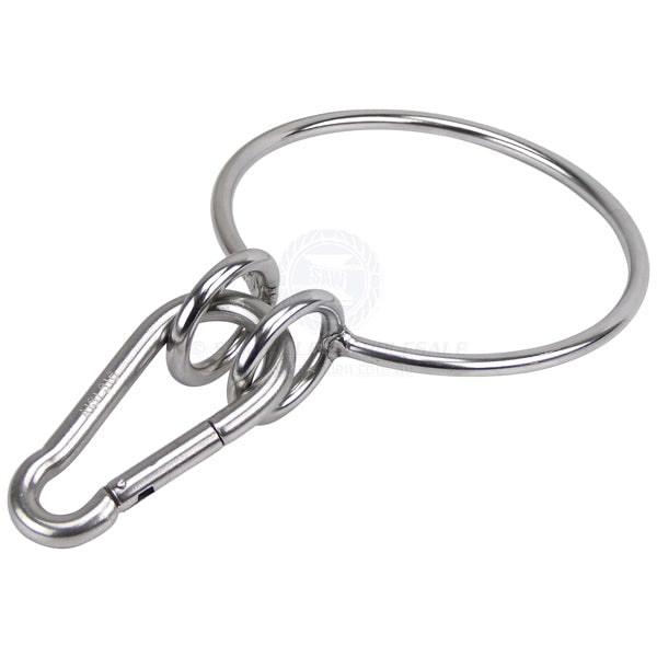 Anchor retrieval ring & snap hook SS