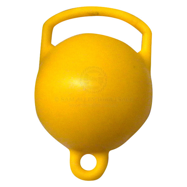 Buoy polyethylene 200mm hollow with handle yellow | Sam Allen