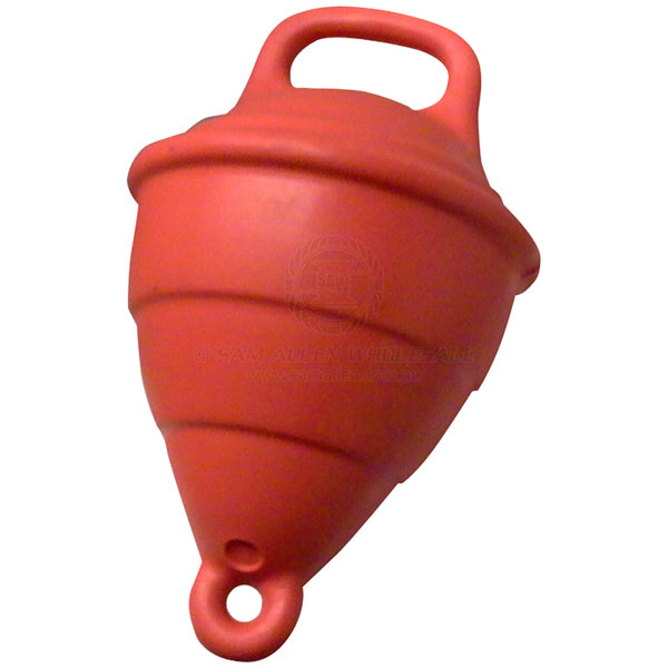 Buoy polyethylene 250mm foam filled with handle red | Sam Allen