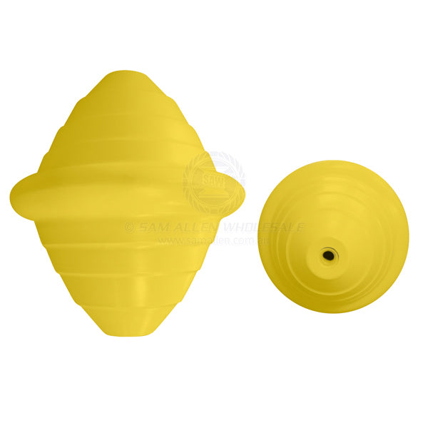 Buoy polyethylene 600mm beehive foam filled yellow | Sam Allen