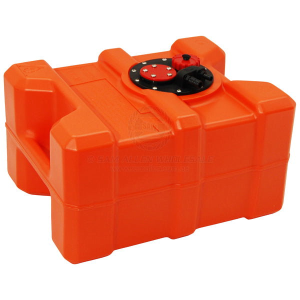 Fuel tank polyethylene portable inc handles 40l 500 x 400 x 280mm | Sam Allen