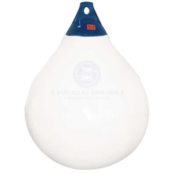 Fender / buoy Castro HD A1 white with blue tip 410 x 290mm | Sam Allen
