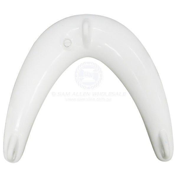 Fender bow contoured moulded PVC 855 x 105mm diam white | Sam Allen
