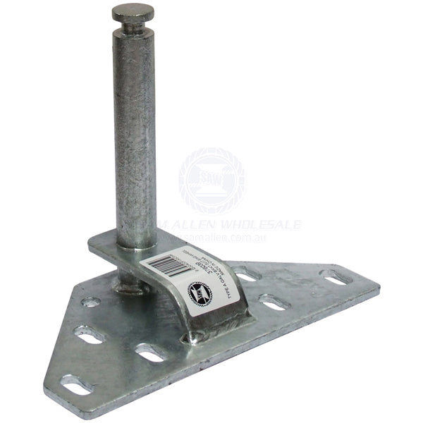 Dock wheel mounting bracket gal suit Supafend single assembly