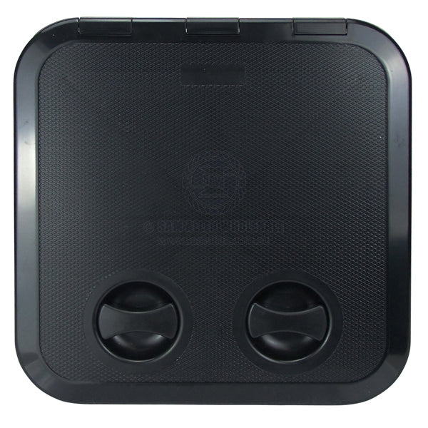 Hatch access Europa black ASA plastic 380 x 380mm