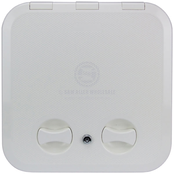 Hatch access Europa with lock white ASA plastic 380 x 380mm | Sam Allen