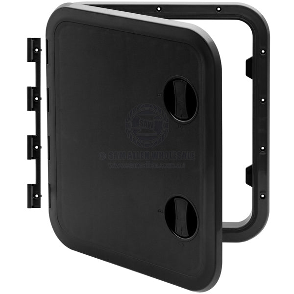 Hatch access Can SB black ASA hinge option 513 X 458mm