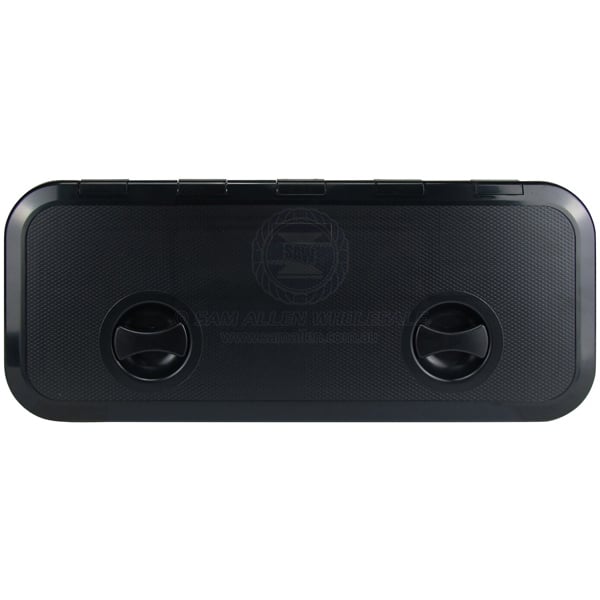 Hatch access Europa black ASA plastic 600 x 250mm - pack of 12 | Sam Allen