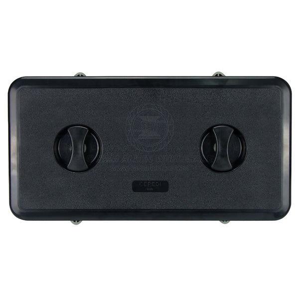 Hatch access Nautylus black ASA plastic 540 x 285mm
