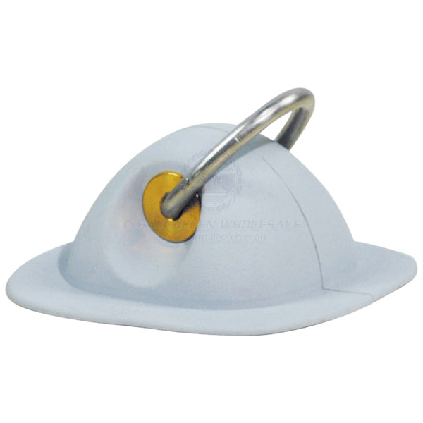 Inflatable dinghy D ring block rubber grey | Sam Allen