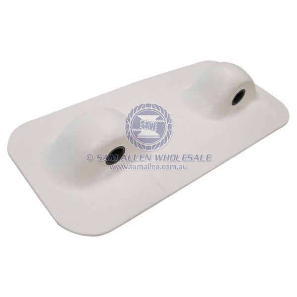 Inflatable dinghy snap davit pad suit PVC white each | Sam Allen