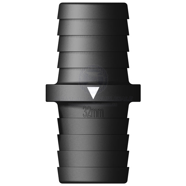 Valve non return Trudesign black with tails suit 1-1/4 ID hose