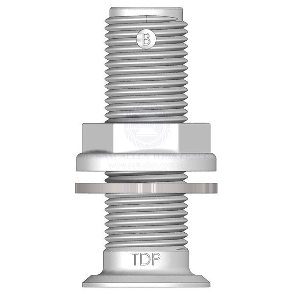 Skin fitting Trudesign white recessed full thread 1/2 BSPM