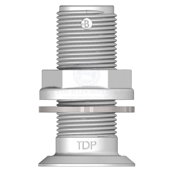 Skin fitting Trudesign white recessed full thread 3/4 BSPM