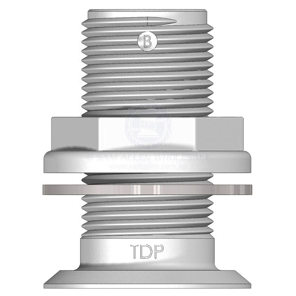 Skin fitting Trudesign white recessed full thread 1 BSPM