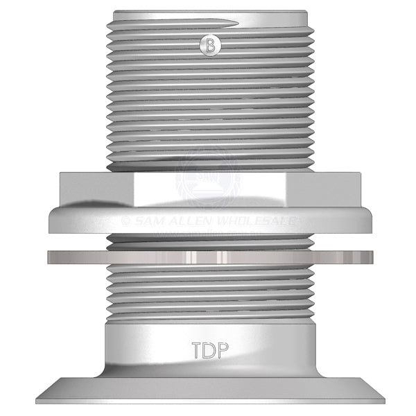Skin fitting Trudesign white recessed full thread 1-1/2 BSPM