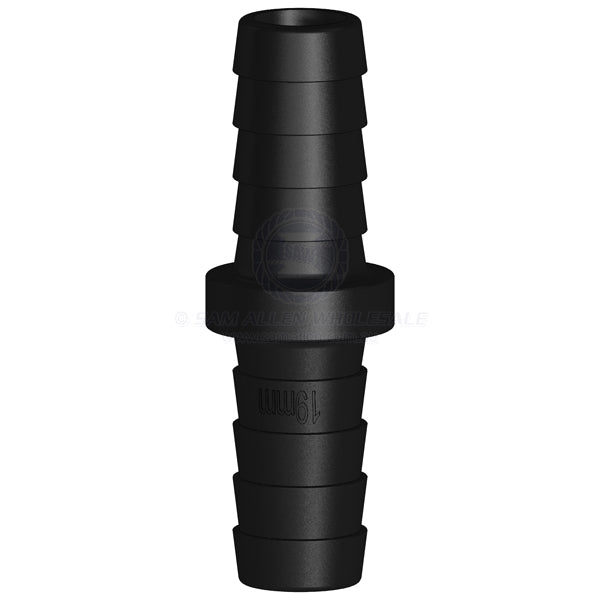 Hose joiner Trudesign black straight 3/4 x 3/4 | Sam Allen