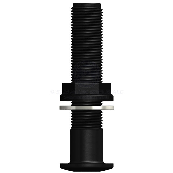 Skin fitting Trudesign black full thread long 3 BSPM x 160mm | Sam Allen