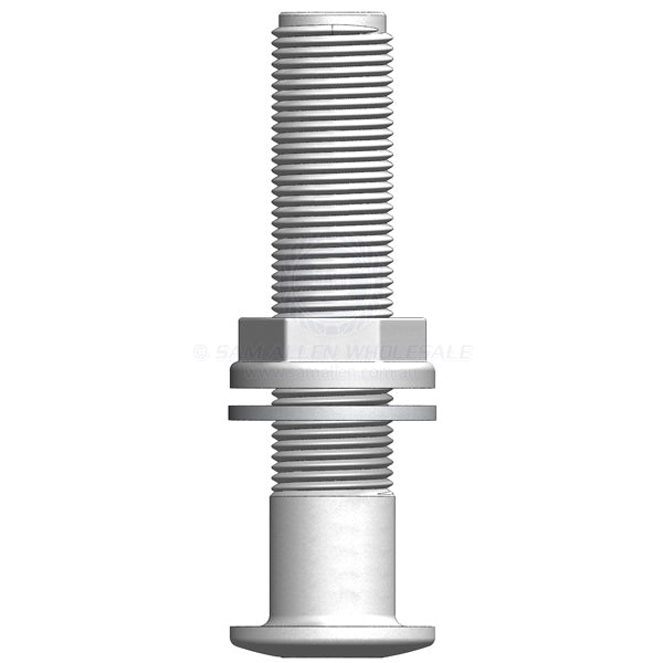 Skin fitting Trudesign white full thread long 2 BSPM x 140mm | Sam Allen