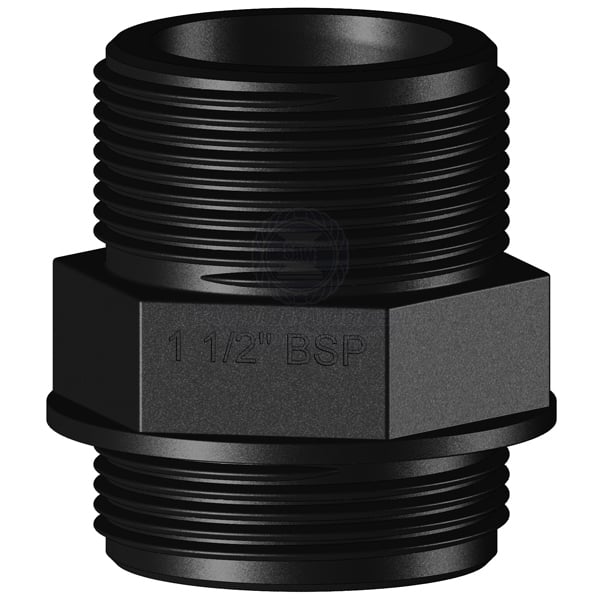 Nipple Trudesign black Aquavalve 1-1/2 BSPM | Sam Allen